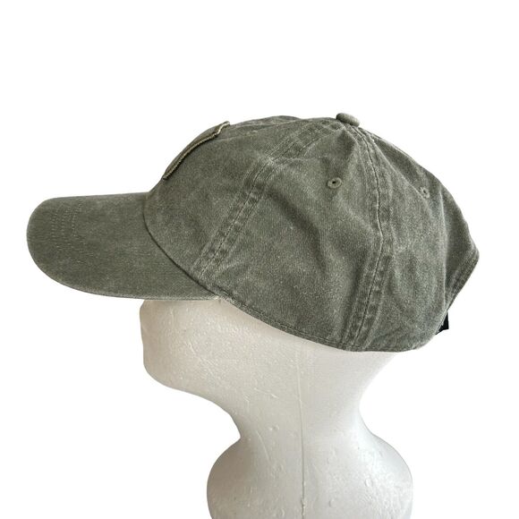 Victoria Secret PINK Baseball Cap Patch Logo Olive Green Cotton Adjustable Y2K - Picture 3 of 10